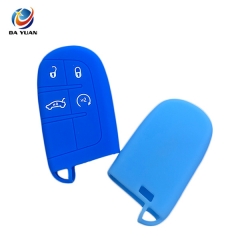 AS071010 Silicone Car Key Cover Skin Protect for JEEP for DODGE for CHRYSLER 4 Button