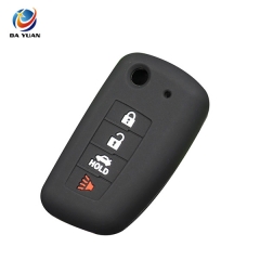 AS072013 Silicone Car Key Cover Fob Case For Nissan 4 Buttons Flip Remote Car Key