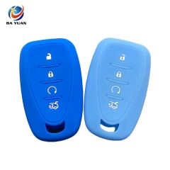 AS065023 Silicone Car Key Cover Fob For Chevrolet 4 Button