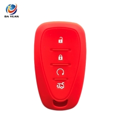 AS065023 Silicone Car Key Cover Fob For Chevrolet 4 Button