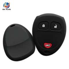 AS077004 silicone rubber car key cover for Buick  3 button key cover holder protector