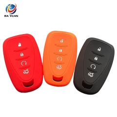 AS065023 Silicone Car Key Cover Fob For Chevrolet 4 Button