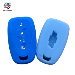 AS065023 Silicone Car Key Cover Fob For Chevrolet 4 Button