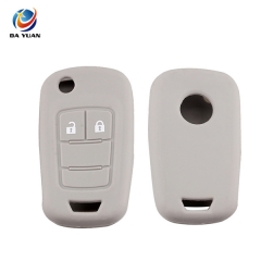 AS078008 Silicone Case Folding Remote Key Cover Fob 2 Buttons For Opel