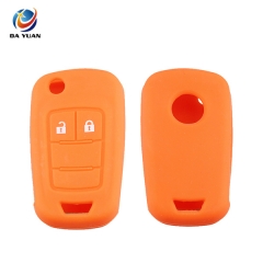 AS078008 Silicone Case Folding Remote Key Cover Fob 2 Buttons For Opel