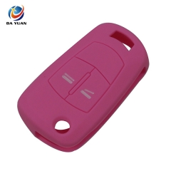 AS078003 Silicone Rubber Car Key Cover Protect For Opel 2 Buttons Remote Key