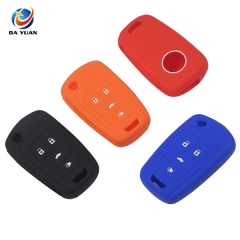 AS078007 4 Button Silicone Key Case For OPEL Car Key Fob Cover