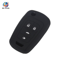 AS078007 4 Button Silicone Key Case For OPEL Car Key Fob Cover