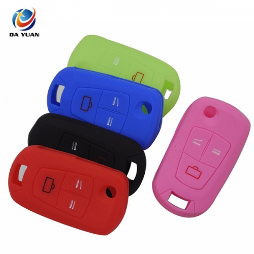 AS078004 3 Buttons Remote Silicone Car key Case Fob For Opel
