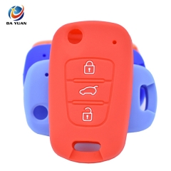 AS079002 3 Buttons Silicone Car Key Cover For Kia RIO K2 K5 Sportage Sorento