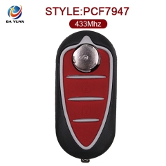 AK059003 for Alfa Romeo Folding Remote Key Fob 3 Button 433MHz PCF7947 147 156 166 GT