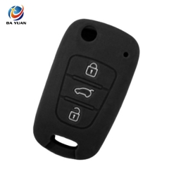 AS079002 3 Buttons Silicone Car Key Cover For Kia RIO K2 K5 Sportage Sorento