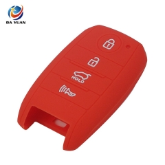 AS079005 Remote 4 Buttons Silicone Car Key Cover  For KIA