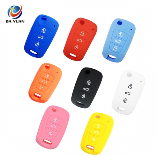 AS079002 3 Buttons Silicone Car Key Cover For Kia RIO K2 K5 Sportage Sorento