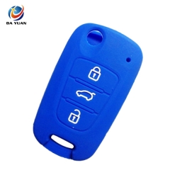 AS079002 3 Buttons Silicone Car Key Cover For Kia RIO K2 K5 Sportage Sorento