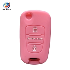 AS079006 Silicone Car key Cover For KIA 3 Buttons Smart Key Car Accessories