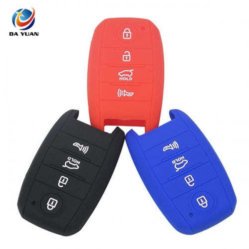 AS079005 Remote 4 Buttons Silicone Car Key Cover  For KIA