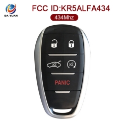 AK059002 for Alfa Romeo Keyless Remote Smart Key Entry Fob Prox Transmitter 4+1 Button 434MHz KR5ALFA434