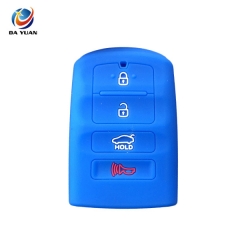 AS079009 Silicone rubbber car key cover Fit for KIA  4 Button Key cover