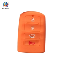 AS079009 Silicone rubbber car key cover Fit for KIA  4 Button Key cover