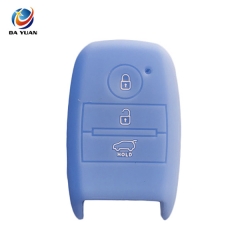 AS079007 silicone Car Key Cover protector Set For KIA K3 Sportage R K5 K4 Sorento 3 Buttons Smart Key Accessories