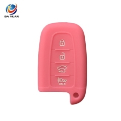 AS079010 Silicone rubber car key cover for Kia Soul Sportage 4 button Key