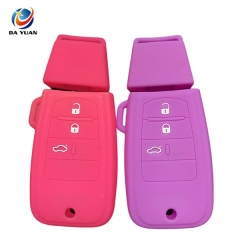 AS080002 Auto Car Silicone Key Cover For Fiat Car Key Remote Fob 3 Buttons Car Accessories Protect