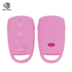 AS079014 silicone rubber car key cover For Kia  5 Buttons key shell holder