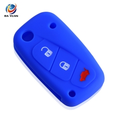 AS080001 3 Buttons Silicone Car Key Cover For FIAT