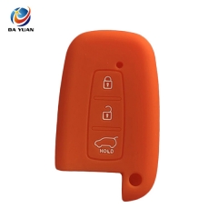 AS079013 3 Buttons Silicone Car key Case For KIA  Smart Key Car key