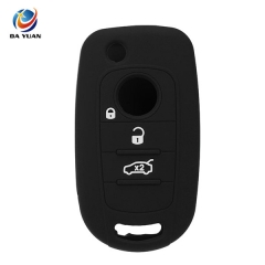 AS080005 Silicone Car Key Shell  3 Buttons Remote Control Key Protector Cover For FIAT