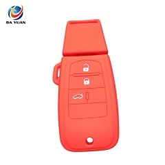 AS080002 Auto Car Silicone Key Cover For Fiat Car Key Remote Fob 3 Buttons Car Accessories Protect