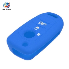 AS080005 Silicone Car Key Shell  3 Buttons Remote Control Key Protector Cover For FIAT