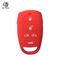 AS079014 silicone rubber car key cover For Kia  5 Buttons key shell holder