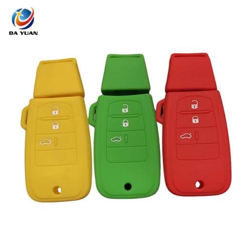 AS080002 Auto Car Silicone Key Cover For Fiat Car Key Remote Fob 3 Buttons Car Accessories Protect