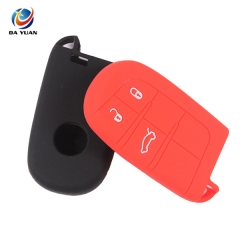 AS080009 Silicone Auto Car Remote Key  Cover Fit  For Fiat 3 Buttons Key