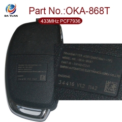 AK020044 for Hyundai Flip Remote Key 3 Button 433MHz PCF7936 OKA-868T