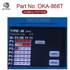 AK020044 for Hyundai Flip Remote Key 3 Button 433MHz PCF7936 OKA-868T