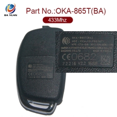 AK020043  for Hyundai Elantra Flip Key Remote 3 Button 434MHz 47Chip OKA-865T(BA)