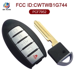 AK027064 for Nissan Armada Smart Remote Key 4+1 Button 433MHz PCF7952 CWTWB1G744 285E3-1LB5A