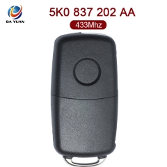 AK001080 for VW Flip Remote Key 3 Button 433MHz ID48 5K0 837 202 AA