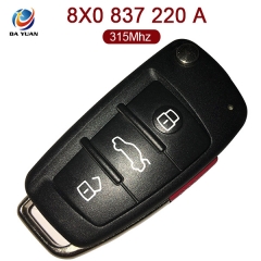 AK008059 for Audi Flip Remote Key Keyless 3+1 Button 315MHz ID48 8X0 837 220 A