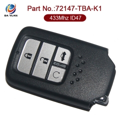 AK003092 for Honda 4 Button Remote Key 433MHz 47 Chip KR5V2X 72147-TBA-K1