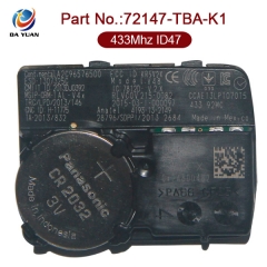 AK003092 for Honda 4 Button Remote Key 433MHz 47 Chip KR5V2X 72147-TBA-K1