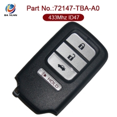 AK003091 for Honda 3+1 Button Remote Key 433MHz 47 Chip KR5V2X 72147-TBA-A0