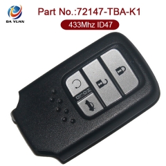 AK003092 for Honda 4 Button Remote Key 433MHz 47 Chip KR5V2X 72147-TBA-K1