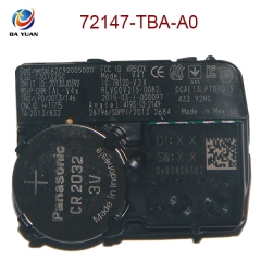 AL003002 for Honda Smart Remote Key  3+1 Button 433MHz 47 Chip 72147-TBA-A0