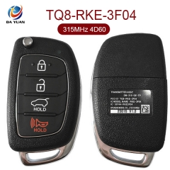 AK020046 for Hyundai Santa Fe 2013-2015 Flip Remote Fob 3+1 Button 315MHz 4D60 TQ8-RKE-3F04