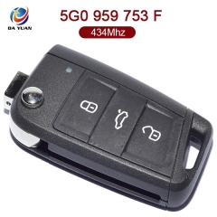 AK001070 for VW Gol7 Flip Key 3 Button 434MHz ID48 5G0 959 753 F