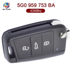 AK001068 for VW Golf Touran POLO ETC Flip Key 3 Button 434MHz 5G0 959 753 BA